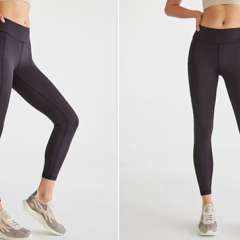 Aeropostale Flex High-Rise Pocket Leggings Size Small Blue NWT